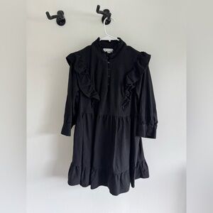 Urban Outfitters Black Ruffled Dress